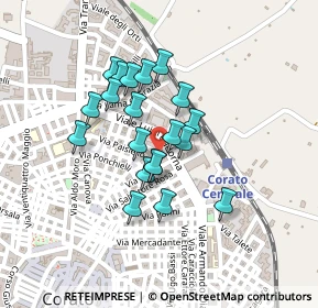 Mappa Via Palizzi, 70033 Corato BA, Italia (0.1805)