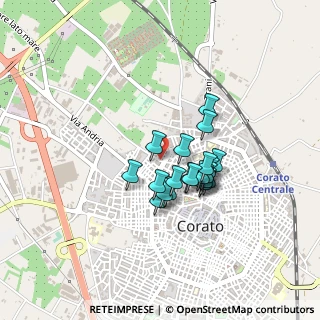 Mappa Via Ettore Carafa, 70100 Corato BA, Italia (0.3315)