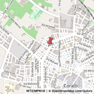 Mappa Via della Macina, 36, 70033 Corato, Bari (Puglia)