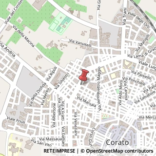 Mappa Via Ettore Fieramosca, 149, 70033 Corato, Bari (Puglia)