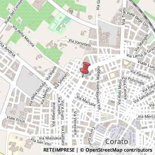 Mappa Viale Ettore Fieramosca,  87, 70033 Corato, Bari (Puglia)