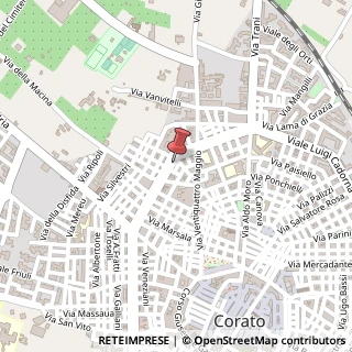 Mappa Via Ettore Fieramosca, 67, 70033 Corato, Bari (Puglia)