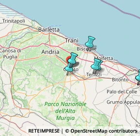 Mappa Via Capra, 70033 Corato BA, Italia (38.3525)