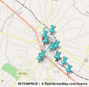 Mappa Via Antonio Pacinotti, 70033 Corato BA, Italia (1.57636)