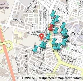 Mappa Via Antonio Pacinotti, 70033 Corato BA, Italia (0.22)