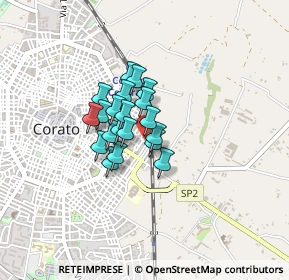 Mappa Via Tartaglia, 70033 Corato BA, Italia (0.2655)