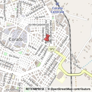 Mappa Via Giuseppe Di Vittorio, 63, 70033 Corato, Bari (Puglia)