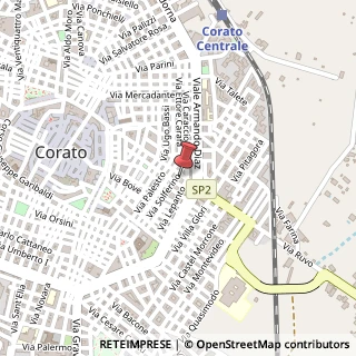 Mappa Via Giuseppe Di Vittorio, 74, 70033 Corato, Bari (Puglia)