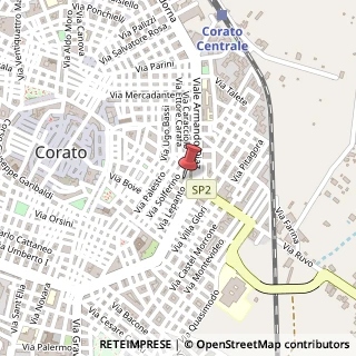 Mappa Via Giuseppe Di Vittorio, 79, 70033 Corato, Bari (Puglia)