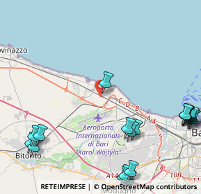 Mappa Via Italo Balbo, 70128 Bari BA, Italia (6.6335)