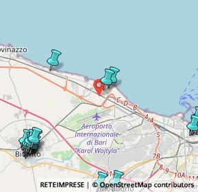 Mappa Via Giovanni Valle, 70128 Bari BA, Italia (7.0695)