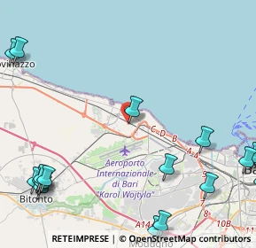 Mappa Via Italo Balbo, 70128 Bari BA, Italia (7.3975)