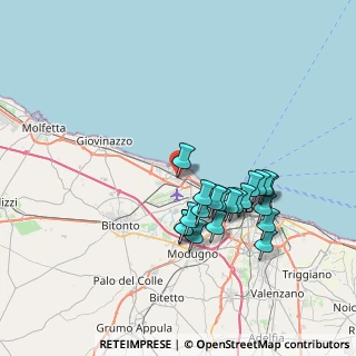 Mappa Via Giovanni Valle, 70128 Bari BA, Italia (7.2415)
