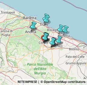 Mappa Via Genzano, 70033 Corato BA, Italia (7.91059)