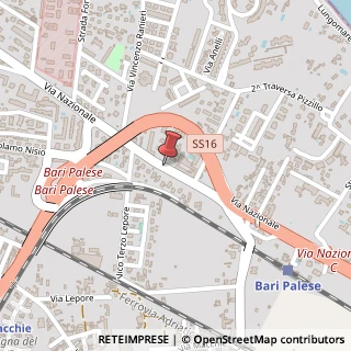 Mappa Via Nazionale, 12/A, 70128 Bari, Bari (Puglia)