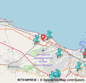 Mappa Piazza Capitaneo, 70128 Bari BA, Italia (6.9575)