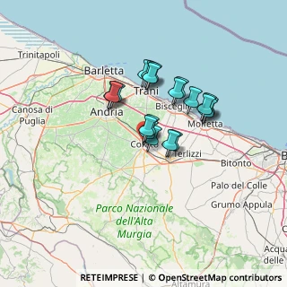 Mappa Largo Aregano, 70033 Corato BA, Italia (10.6335)