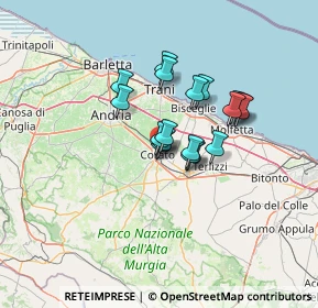 Mappa Piazza Grenoble, 70033 Corato BA, Italia (9.83778)