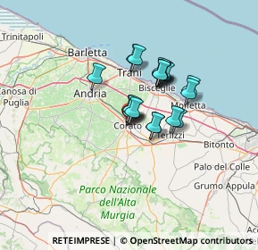 Mappa Via Giuseppe di Vittorio, 70033 Corato BA, Italia (9.0865)