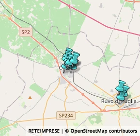 Mappa Via Tirolo, 70033 Corato BA, Italia (2.05308)