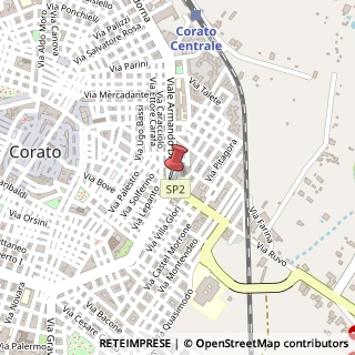 Mappa Via Centro, 42, 70033 Corato, Bari (Puglia)