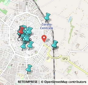 Mappa Via Cavallotti, 70033 Corato BA, Italia (0.512)