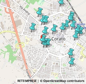 Mappa Via della Porta, 70033 Corato BA, Italia (0.554)