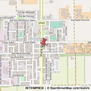 Mappa Corso Roma, 31, 09092 Arborea, Oristano (Sardegna)
