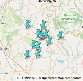 Mappa Unnamed Road, 08030 Isili CA, Italia (9.84)