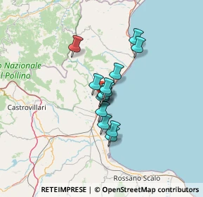 Mappa Contrada parco favale, 87076 Villapiana CS, Italia (8.87786)