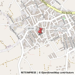 Mappa Via Francesco Crispi, 28, 73053 Castrignano del Capo, Lecce (Puglia)