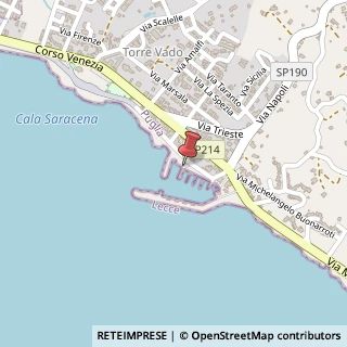 Mappa Porto Turistico di, 73040 Torre Vado LE, Italia, 73040 Morciano di Leuca, Lecce (Puglia)