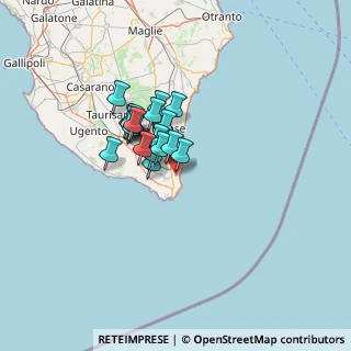 Mappa Via Archimede, 73034 Gagliano del Capo LE, Italia (9.8465)