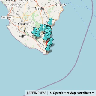 Mappa Via Archimede, 73034 Gagliano del Capo LE, Italia (9.145)