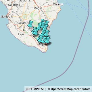 Mappa Via Archimede, 73034 Gagliano del Capo LE, Italia (9.0425)