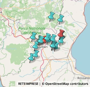 Mappa Via Salvador Allende, 87010 Frascineto CS, Italia (9.47)