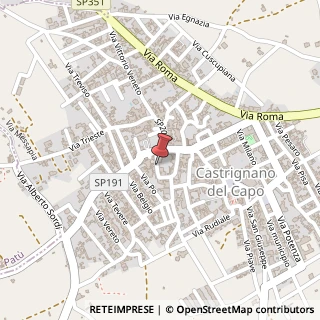 Mappa Via Marino Del Giudice, 12, 73040 Castrignano del Capo, Lecce (Puglia)