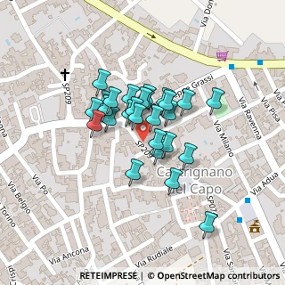 Mappa Via Vittorio Emanuele II, 73053 Castrignano del Capo LE, Italia (0.08519)