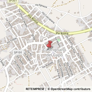 Mappa Via Vittorio Emanuele II, 38, 73053 Castrignano del Capo, Lecce (Puglia)