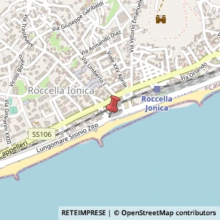 Mappa Via Marina, 89047 Roccella Ionica, Reggio di Calabria (Calabria)