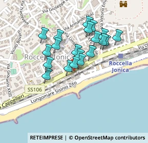 Mappa Via Porto, 89047 Roccella Ionica RC, Italia (0.201)