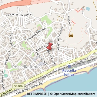 Mappa Viale XXV Aprile, 29, 89047 Roccella Ionica, Reggio di Calabria (Calabria)