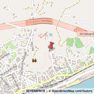Mappa Via Giordano Bruno, 116, 89047 Roccella Ionica, Reggio di Calabria (Calabria)