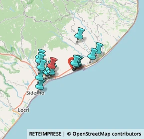 Mappa Via Bernardo, 89047 Roccella Ionica RC, Italia (5.57471)