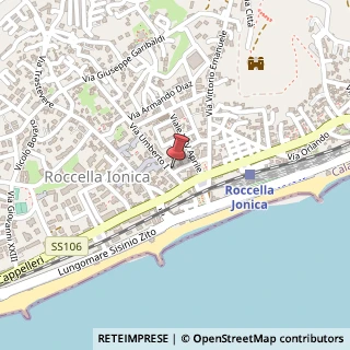 Mappa Via Umberto Iᵒ, 12, 89047 Roccella Ionica, Reggio di Calabria (Calabria)