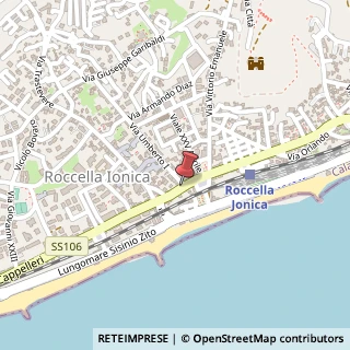 Mappa Via Umberto I°, 1, 89047 Roccella Ionica, Reggio di Calabria (Calabria)