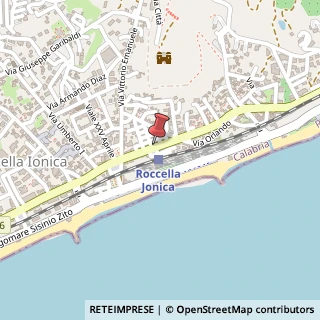 Mappa Via Tenente Carella, 6, 89047 Roccella Ionica, Reggio di Calabria (Calabria)