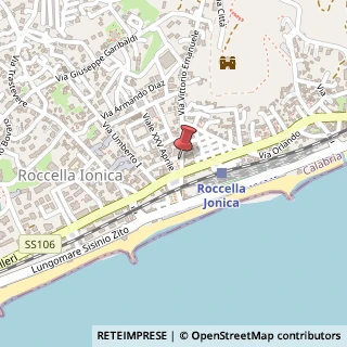 Mappa Via Sonnino, 13, 89047 Roccella Ionica, Reggio di Calabria (Calabria)