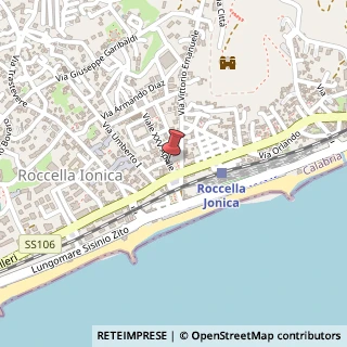 Mappa Via Viale 25 Aprile, 7, 89047 Roccella Ionica, Reggio di Calabria (Calabria)