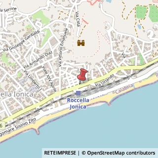 Mappa Via roma 1, 89047 Roccella Ionica, Reggio di Calabria (Calabria)